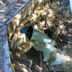 pond water inlet tube water flow